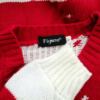 Merry Christmas Rozmiar M/L Kolor Czerwony Crew Neck Sweter Długi rękaw Materiał Akryl Cienka dzianina