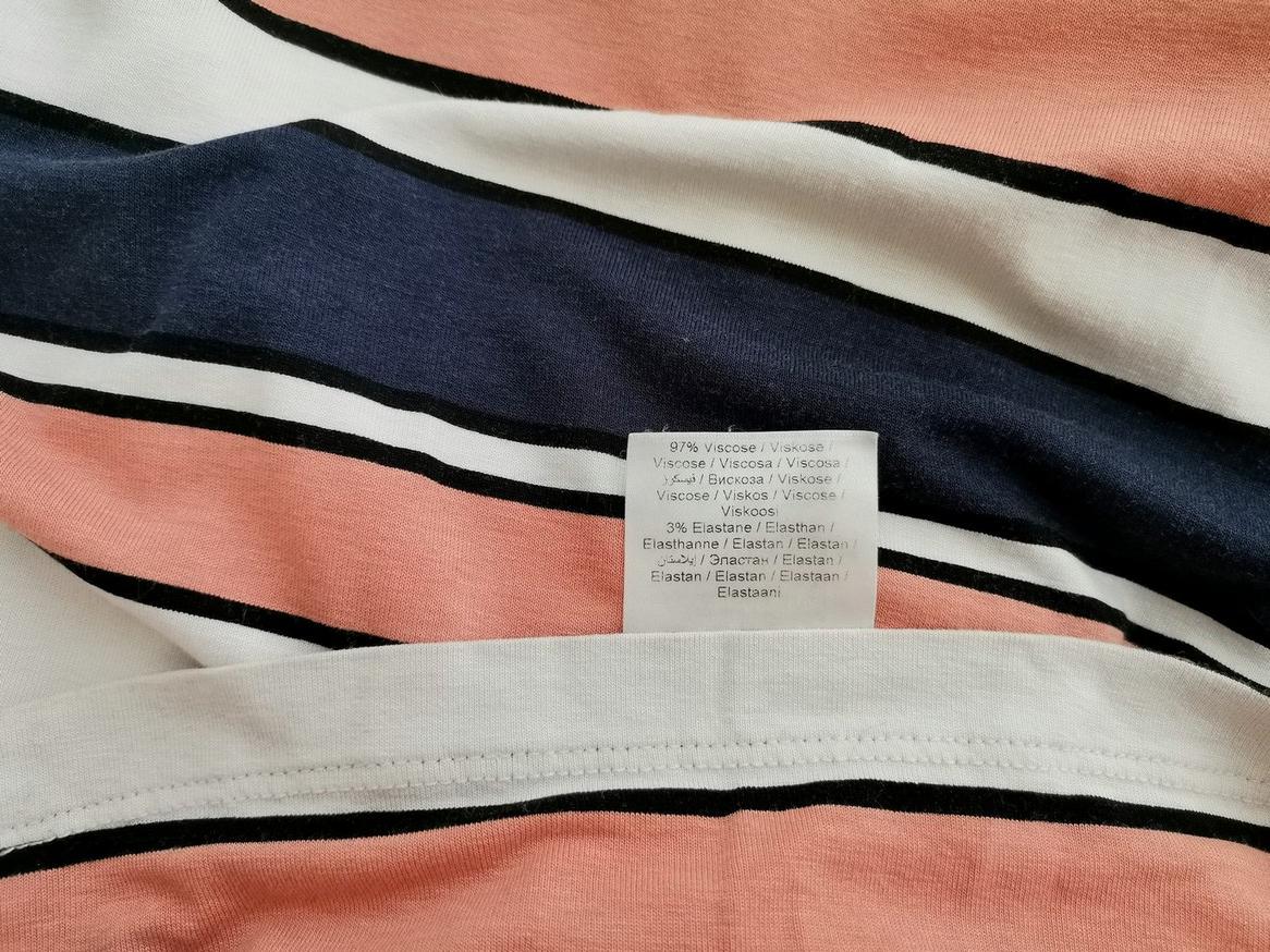 Soaked Rozmiar XL Kolor Pomarańczowy Pasy Okrągły dekolt Sukienka Maxi Bezrękawnik Długa Materiał Wiskoza Soaked Rozmiar XL Kolor Pomarańczowy Pasy Okrągły dekolt Sukienka Maxi Bezrękawnik Długa Materiał Wiskoza