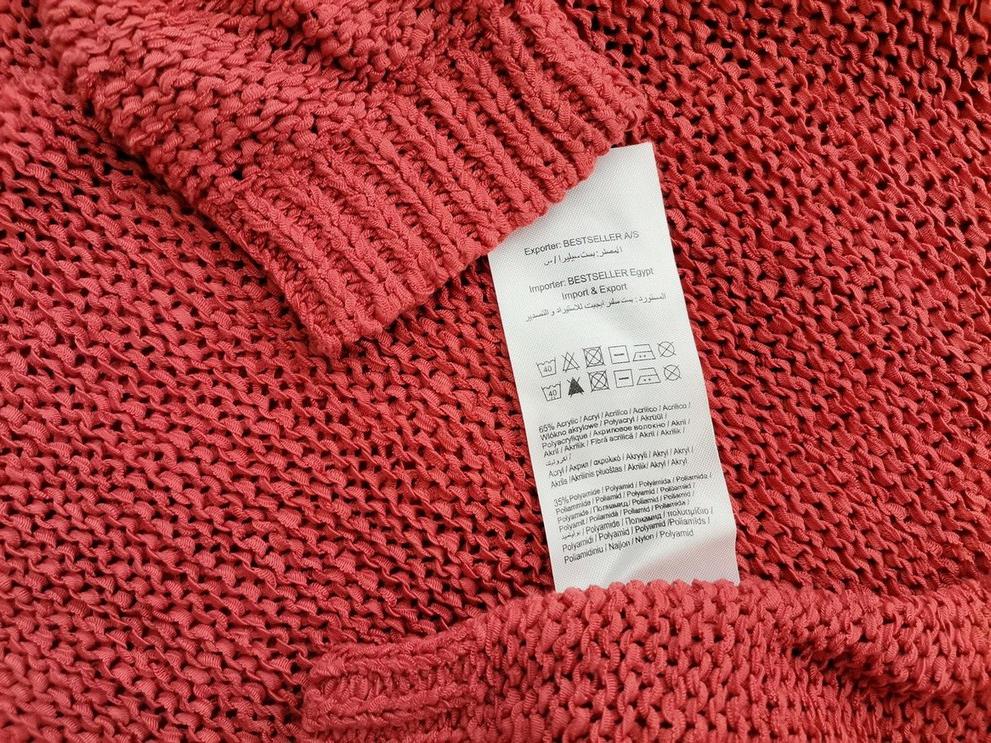 IMG_20210504_142213_r1.jpg Only Rozmiar S Kolor Pomarańczowy Okrągły dekolt Sweter Długi rękaw Materiał Akryl Gruba dzianina