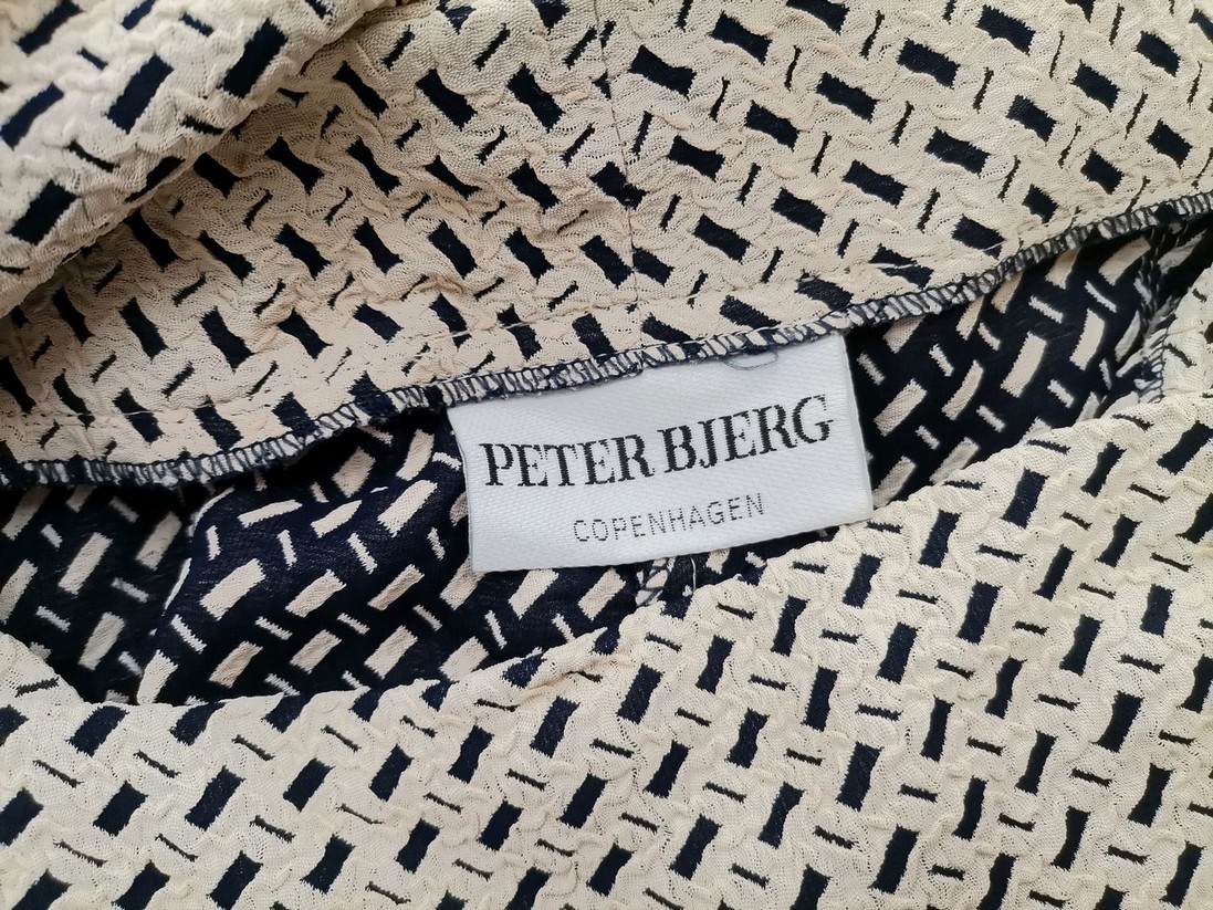 Peter Bjerg Copenhagen Rozmiar 38 Kolor Beżowy Spodnie Eleganckie Materiał Rayon