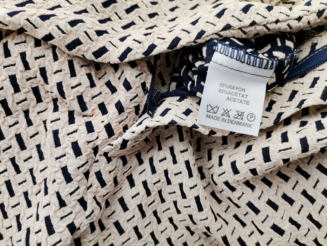 Peter Bjerg Copenhagen Rozmiar 38 Kolor Beżowy Spodnie Eleganckie Materiał Rayon