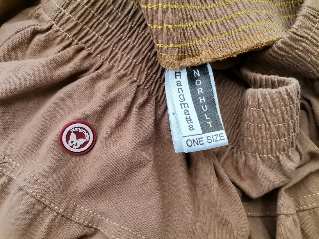 HANGMATTA Rozmiar ONE SIZE (34) Kolor Brązowy Spodnie Casual Materiał Bawełna 100%
