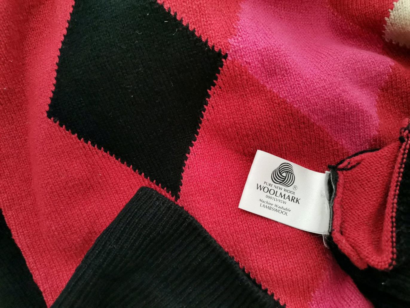 Glenmuir Rozmiar L Kolor Czarny Męski Sweter Długi rękaw Materiał Wełna 100%