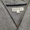 Reiss Rozmiar S Kolor Szary Męski Sweter Rozpinany Długi rękaw Materiał Bawełna 100%