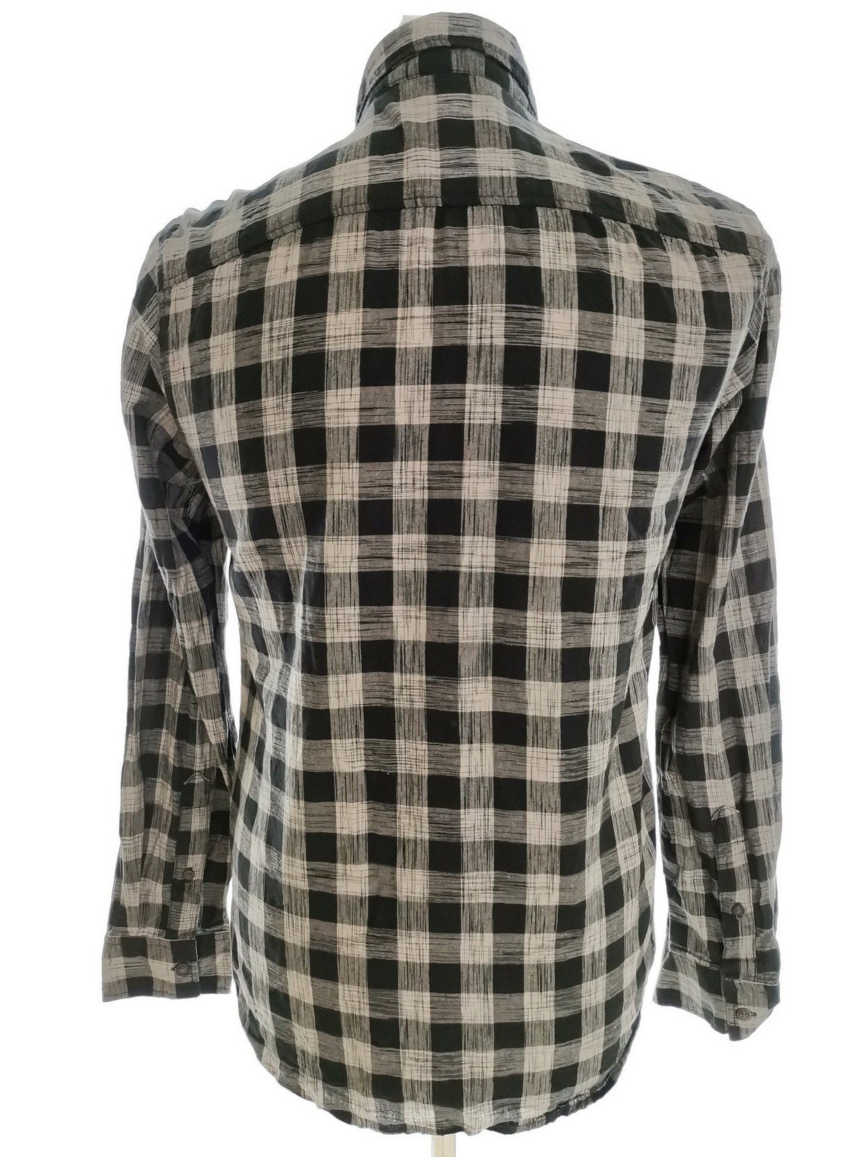 IMG_20210506_132030.jpg Jack & jones Rozmiar S Kolor Szary Krata Kołnierz Męska Koszula Casual Długi rękaw Materiał Bawełna 100%