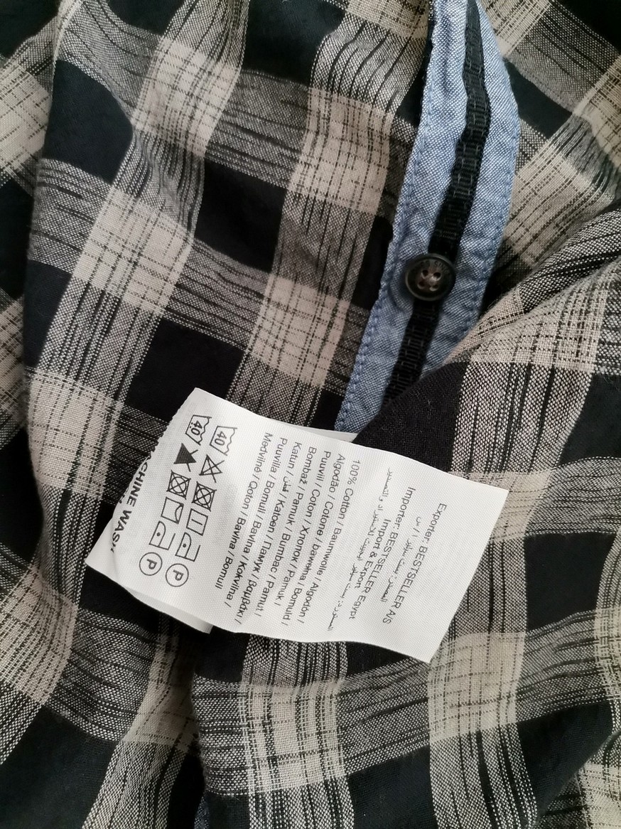 IMG_20210506_132120.jpg Jack & jones Rozmiar S Kolor Szary Krata Kołnierz Męska Koszula Casual Długi rękaw Materiał Bawełna 100%