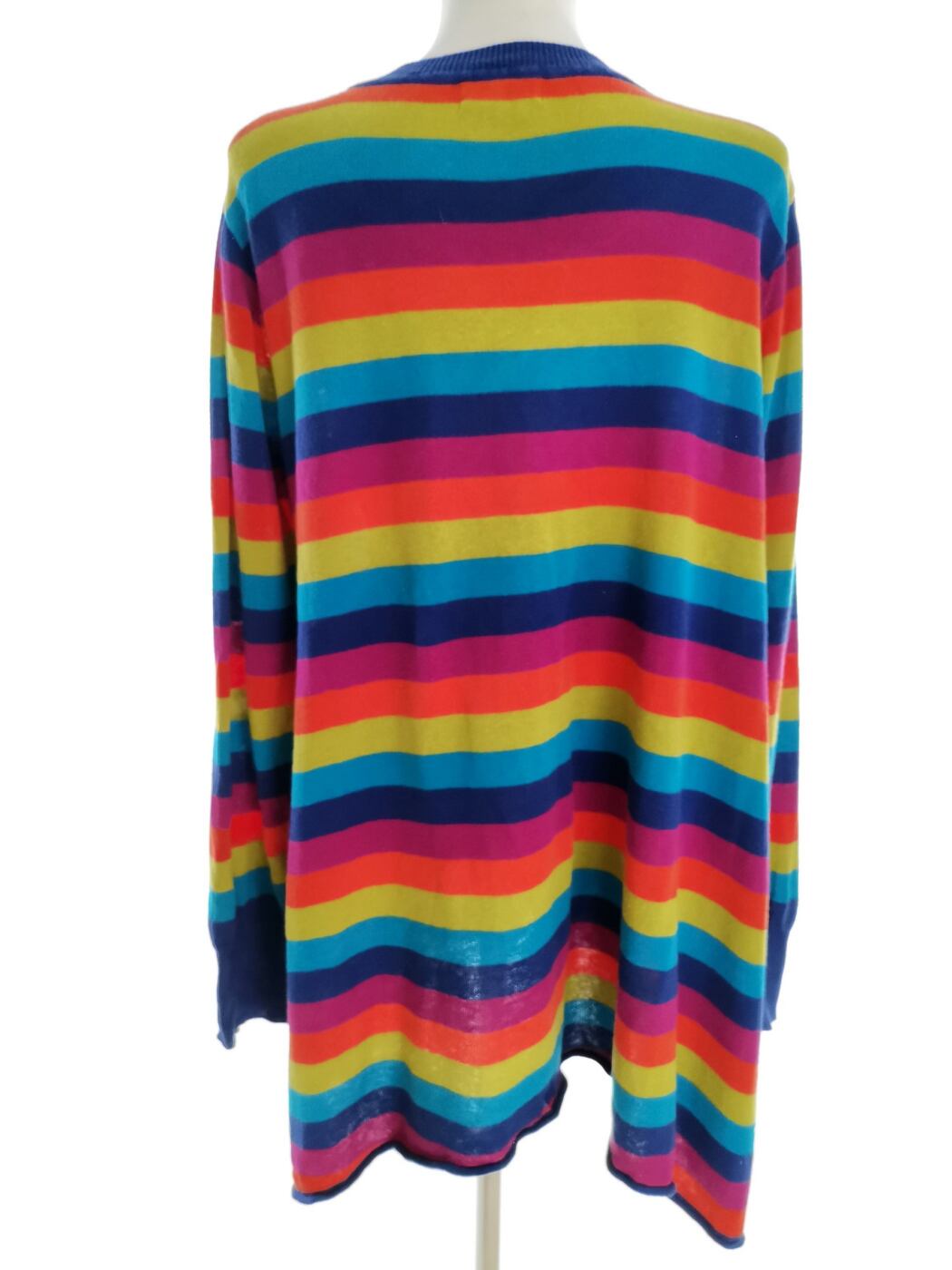Uno Rozmiar ONE SIZE (46/48) Kolor Kolorowa Pasy Okrągły dekolt Tunika Bluzka Dzianina Długi rękaw Materiał Ramie Uno Rozmiar ONE SIZE (46/48) Kolor Kolorowa Pasy Okrągły dekolt Tunika Bluzka Dzianina Długi rękaw Materiał Ramie