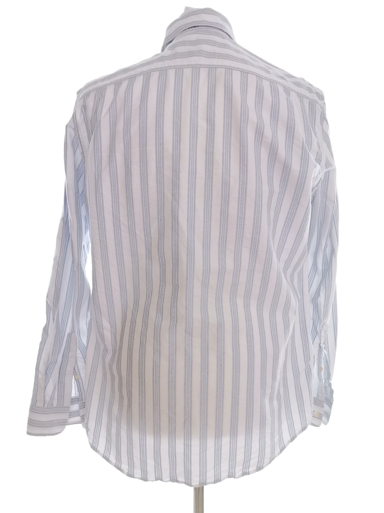 IMG_20210507_130726.jpg Jack Wills Rozmiar L Kolor Niebieski Pasy Kołnierz Męska Koszula Casual Długi rękaw Materiał Bawełna 100%