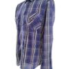 Jack & jones Rozmiar L Kolor Fioletowy Krata Kołnierz Męska Koszula Casual Długi rękaw Materiał Bawełna 100%