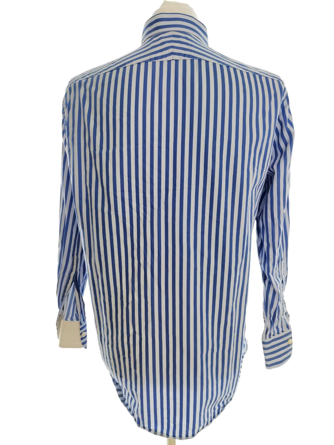 IMG_20210507_131910.jpg Charles Tyrwhitt Rozmiar 16.5 (42) Kolor Niebieski Pasy Kołnierz Męska Koszula Elegancka Długi rękaw Materiał Bawełna 100%