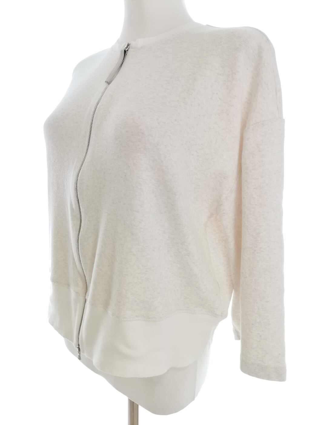 IMG_20210510_114338.jpg Fabiana Filippi Rozmiar 44 (38) Kolor Kremowy Crew Neck Bluzka na suwak Rękaw 3/4 Materiał Bawełna