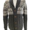 River island Rozmiar M Kolor Szary Męski Sweter Rozpinany Długi rękaw Materiał Akryl 100%
