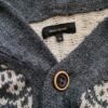 River island Rozmiar M Kolor Szary Męski Sweter Rozpinany Długi rękaw Materiał Akryl 100%