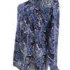 Batik Rozmiar 16/16,5 (L) Kolor Granatowy Kołnierz Męska Koszula Casual Długi rękaw