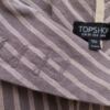 Topshop Rozmiar 38 Kolor Szary Pasy W serek Żakiet Haczyk Rękaw 3/4 Materiał Bawełna