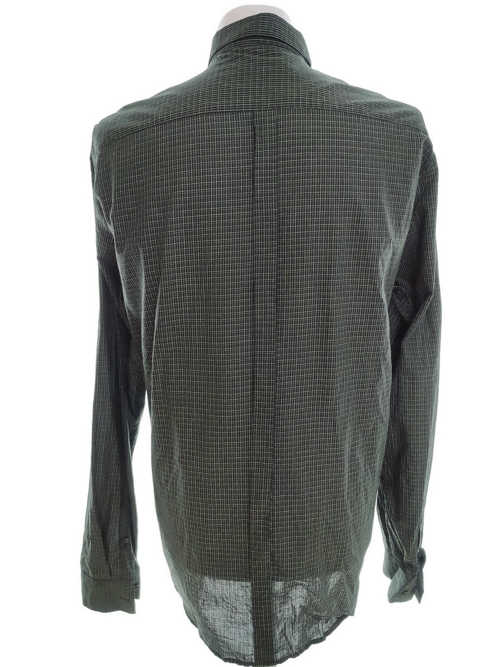 IMG_20210511_123547.jpg Dkny Rozmiar XL Kolor Czarny Krata Kołnierz Męska Koszula Casual Długi rękaw Materiał Bawełna 100%