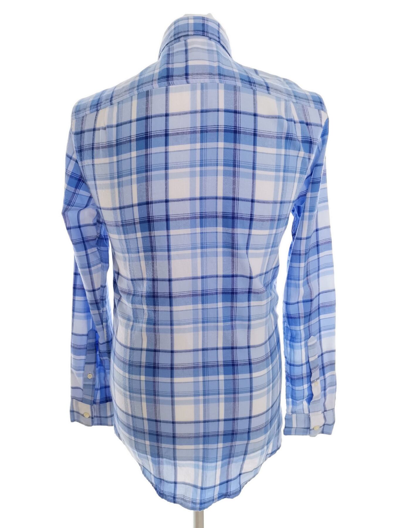 IMG_20210511_124109.jpg Jack Wills Rozmiar XS Kolor Niebieski Krata Kołnierz Męska Koszula Casual Długi rękaw Materiał Bawełna 100%