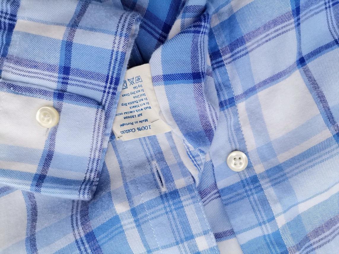 IMG_20210511_124218_r1.jpg Jack Wills Rozmiar XS Kolor Niebieski Krata Kołnierz Męska Koszula Casual Długi rękaw Materiał Bawełna 100%