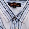 BEN SHERMAN Rozmiar L Kolor Biały Pasy Kołnierz Męska Koszula Casual Długi rękaw Materiał Bawełna 100%