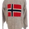 Norwegian jumper Rozmiar L Kolor Szary Męski Sweter Długi rękaw Materiał Wełna 100%