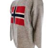 Norwegian jumper Rozmiar L Kolor Szary Męski Sweter Długi rękaw Materiał Wełna 100%