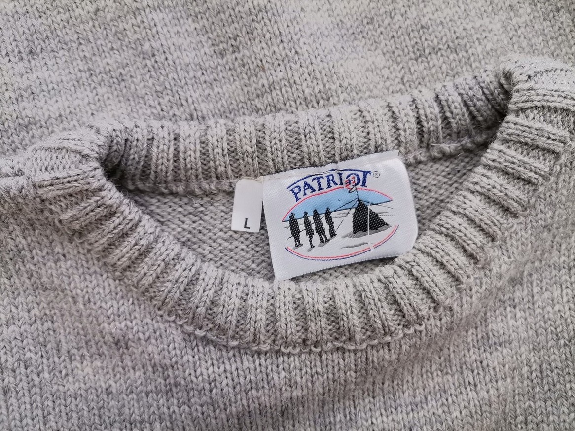 IMG_20210511_131154.jpg Norwegian jumper Rozmiar L Kolor Szary Męski Sweter Długi rękaw Materiał Wełna 100%