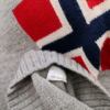 Norwegian jumper Rozmiar L Kolor Szary Męski Sweter Długi rękaw Materiał Wełna 100%