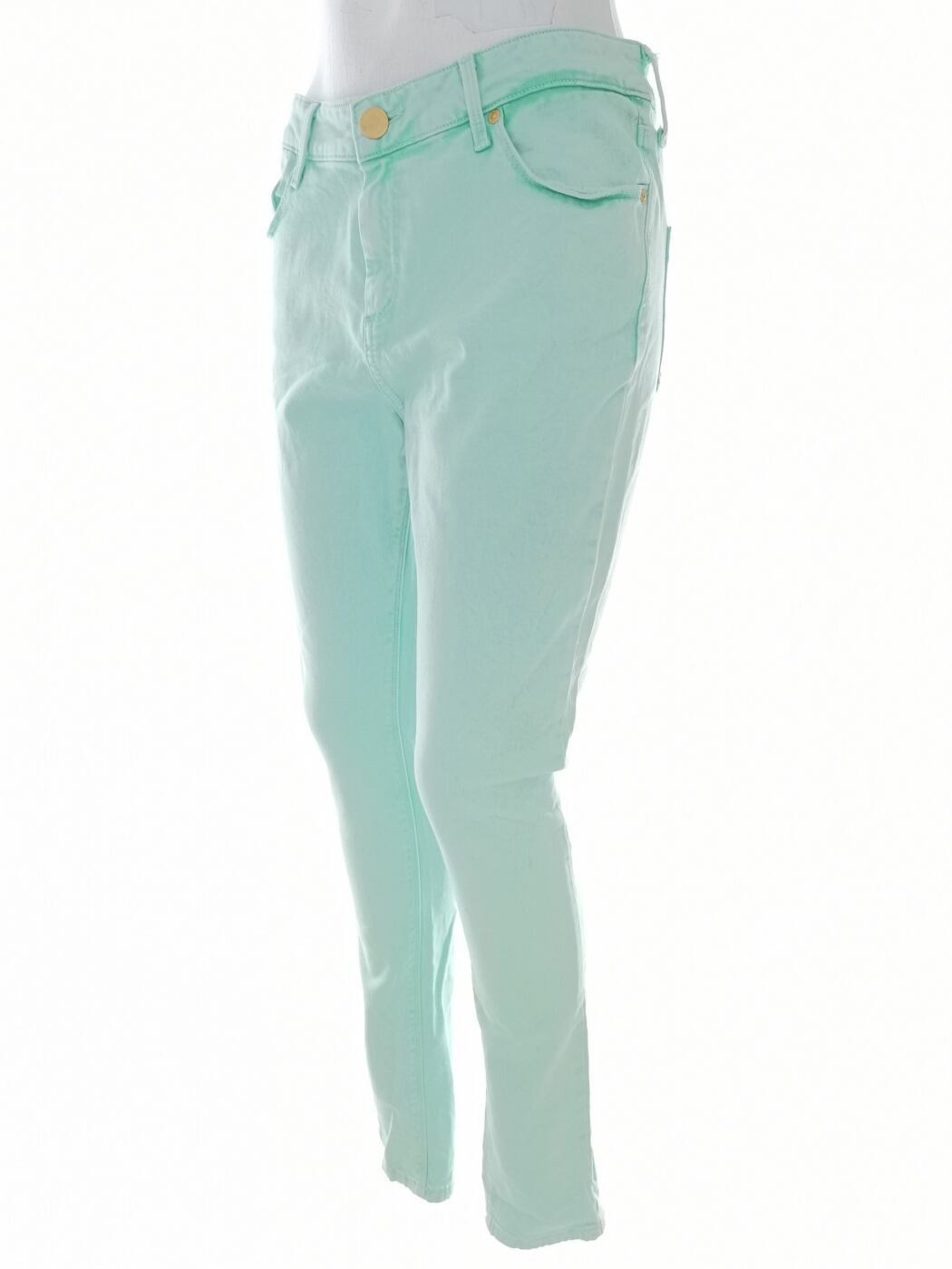 IMG_20210511_141717.jpg Topshop Rozmiar W32 L30 Kolor Miętowy Spodnie Jeansy Materiał Bawełna