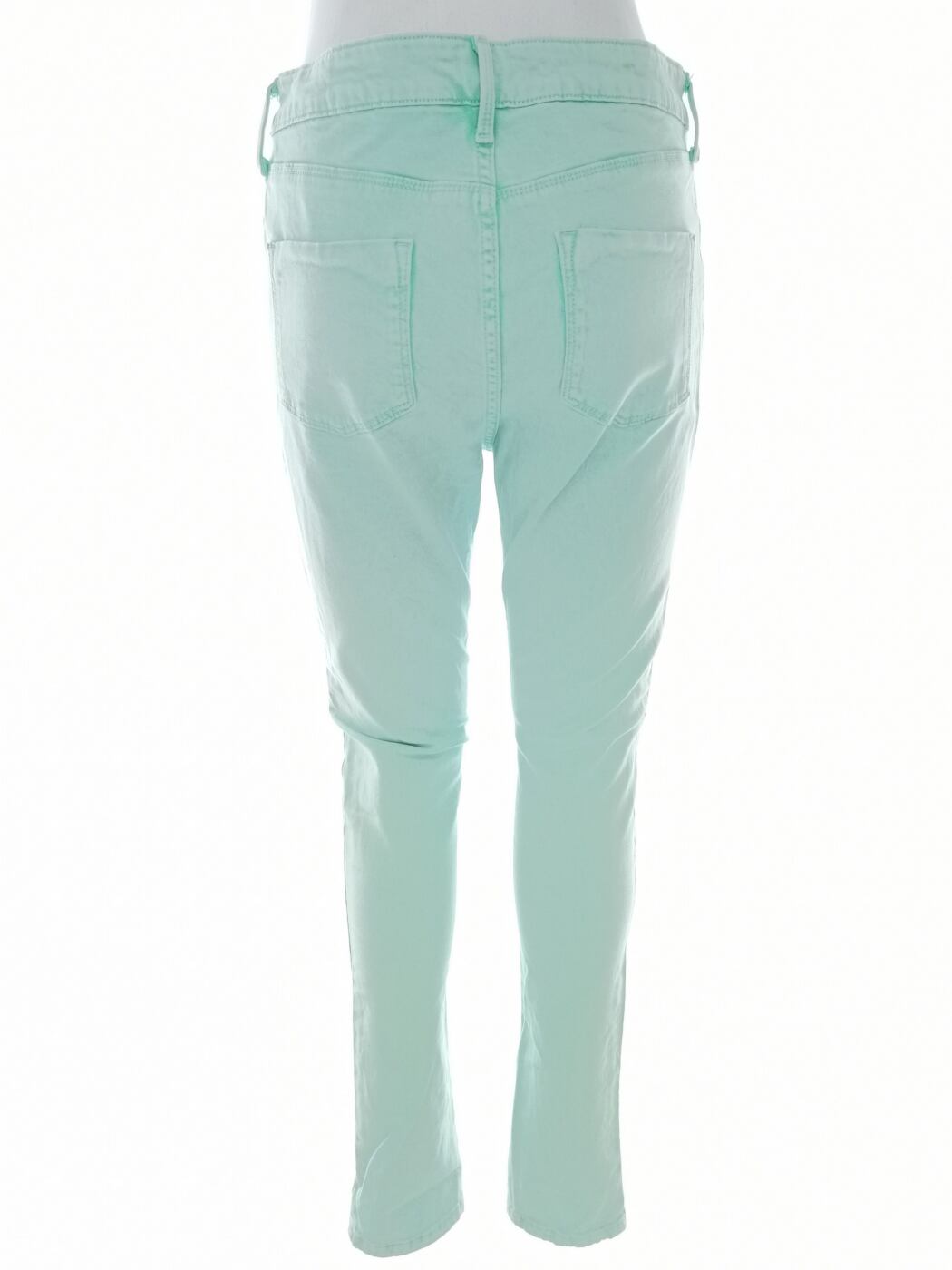 IMG_20210511_141725.jpg Topshop Rozmiar W32 L30 Kolor Miętowy Spodnie Jeansy Materiał Bawełna