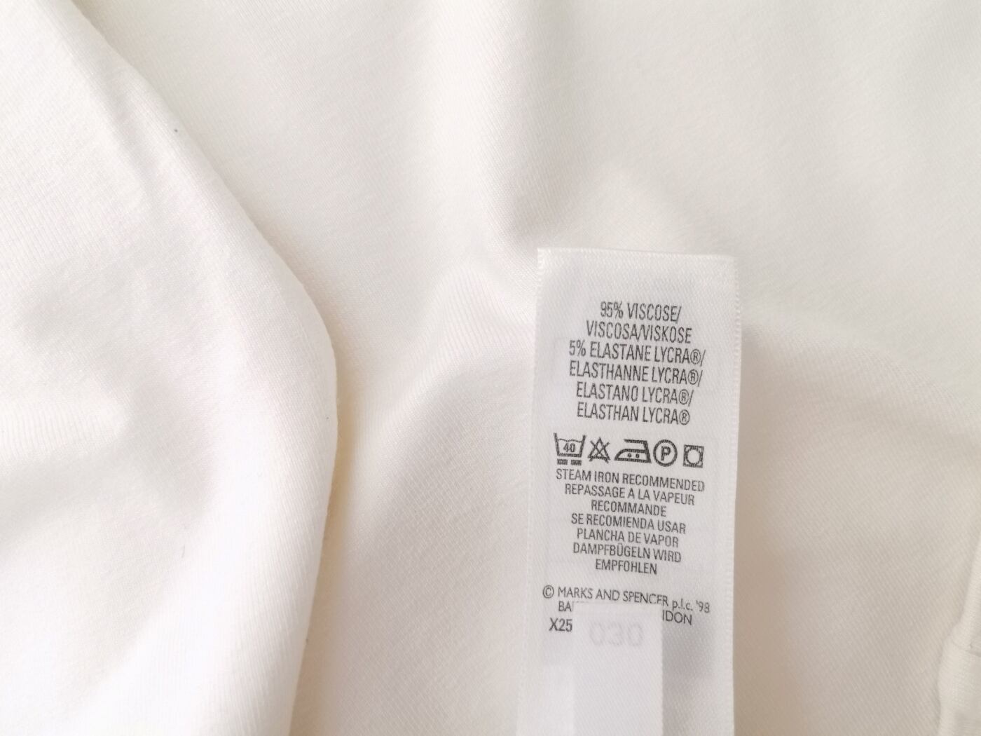 IMG_20210511_143850.jpg Marks&spencer Rozmiar 12 (40) Kolor Biały Spodnie Casual Materiał Wiskoza