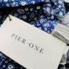 Pier One Rozmiar XXL Kolor Niebieski Kołnierz Męska Koszula Casual Długi rękaw Materiał Bawełna 100%