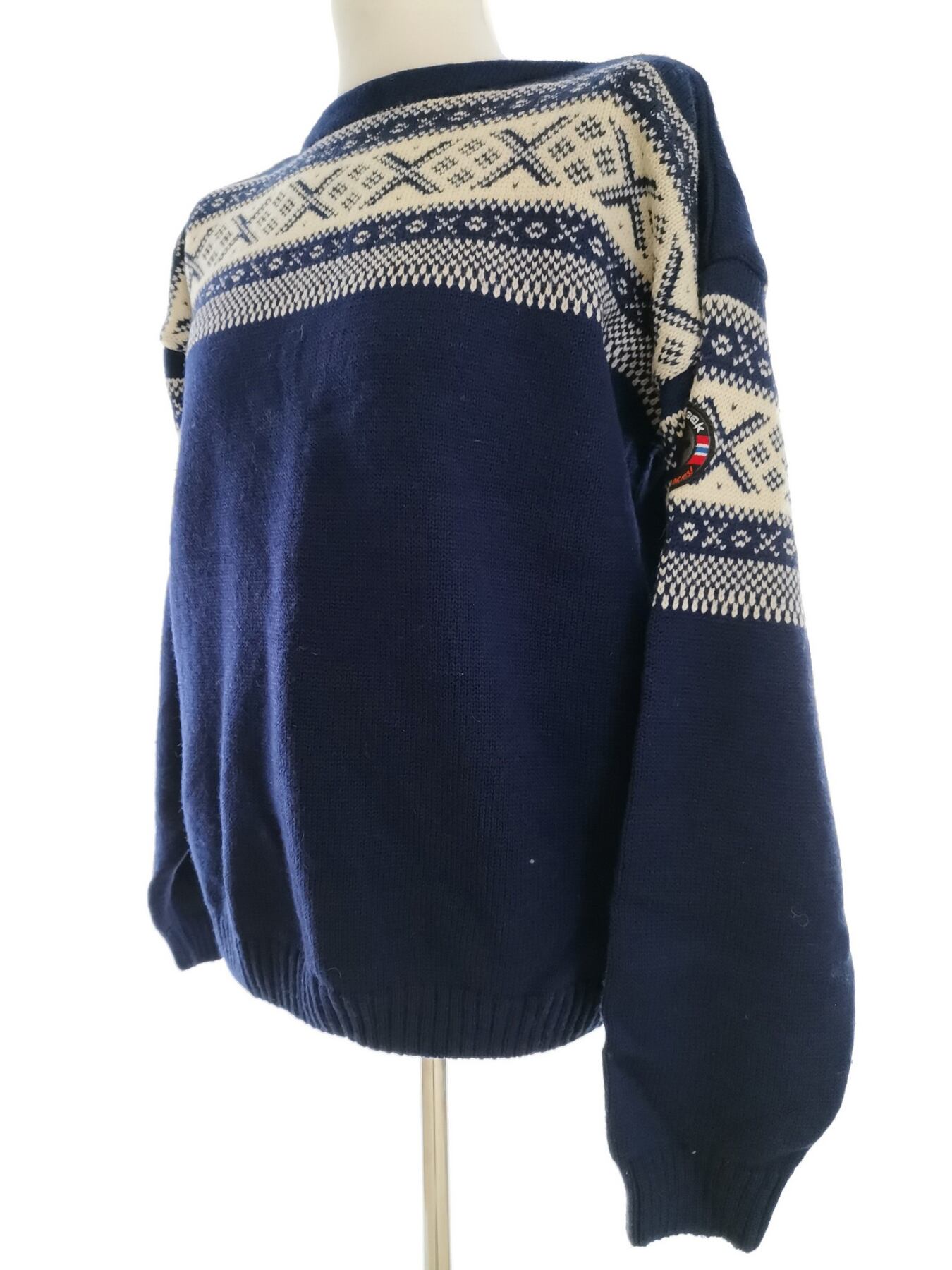 IMG_20210512_131507.jpg NORTHPEAK Rozmiar XL Kolor Granatowy Męski Sweter Długi rękaw Materiał Wełna 100%