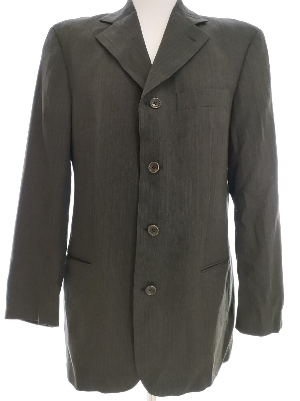 IMG_20210512_131639.jpg Hugo Boss Rozmiar 98 (L) Kolor Khaki Męska Marynarka Długi rękaw Materiał Schurwolle