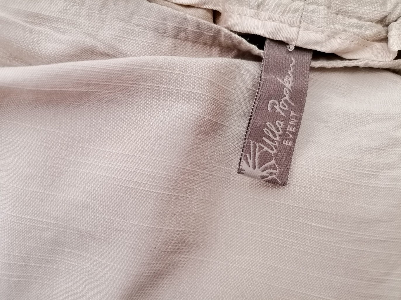 Ulla Popken Rozmiar 52 Kolor Beżowy Spodnie Casual Materiał Wiskoza