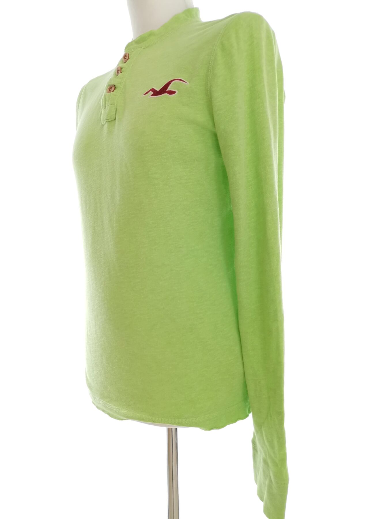IMG_20210513_131154.jpg Hollister Rozmiar M Kolor Zielony Męski Sweter Długi rękaw Materiał Bawełna