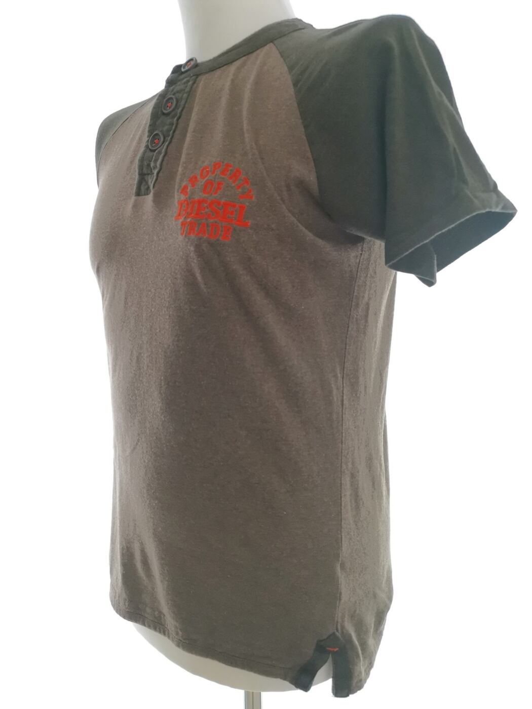 IMG_20210513_132442.jpg Diesel Rozmiar M Kolor Brązowy Męski T-Shirt Krótki rękaw Materiał Bawełna 100%