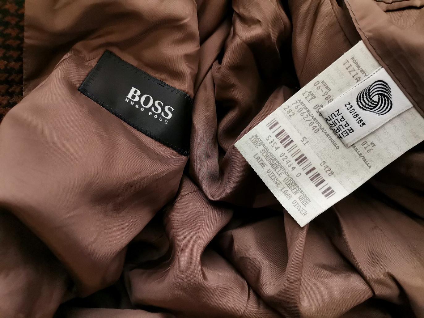 IMG_20210513_133531_r1.jpg Hugo Boss Rozmiar 27 Kolor Brązowy Męska Marynarka Długi rękaw Materiał Schurwolle