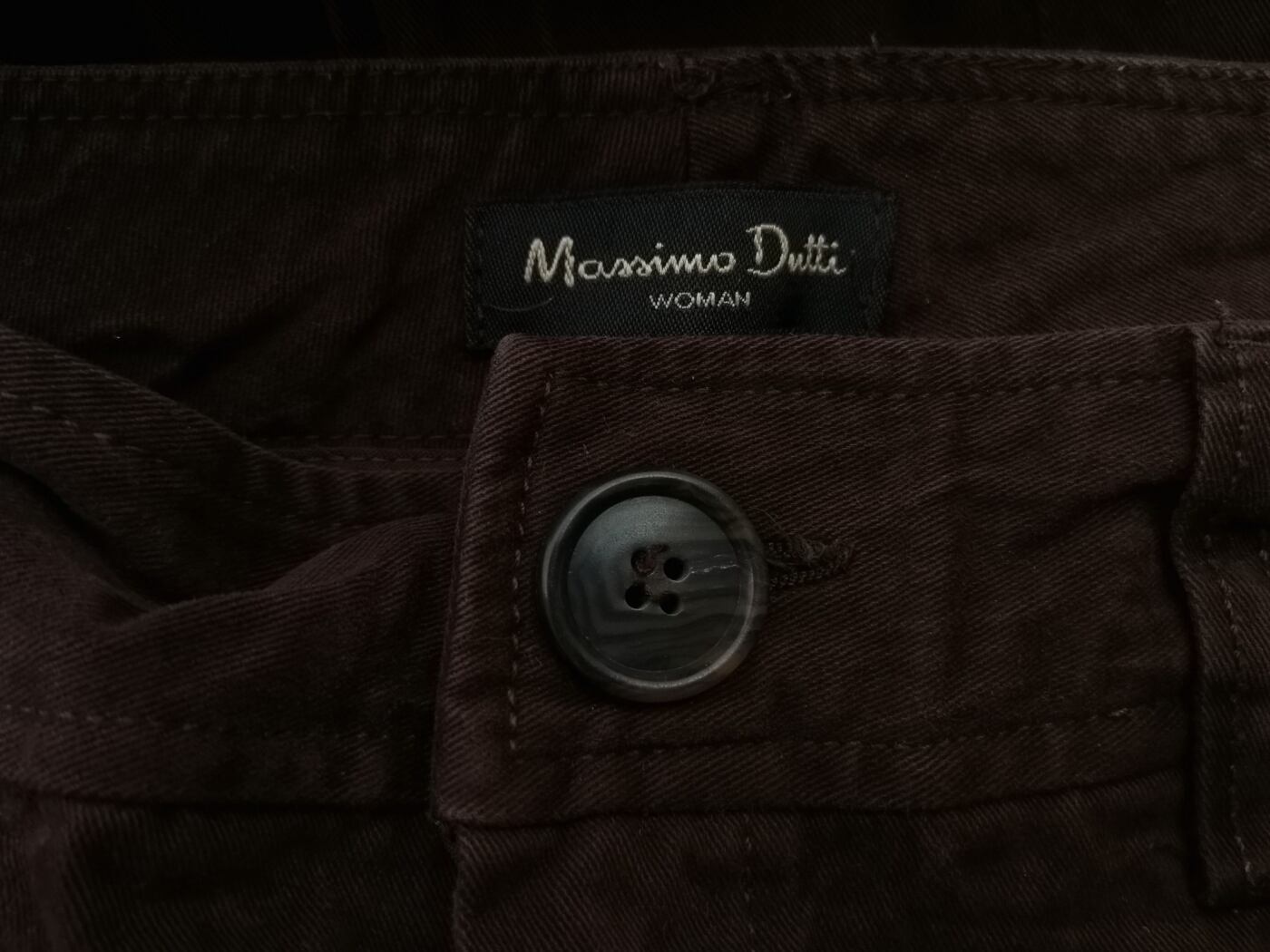 IMG_20210513_135112.jpg Massimo dutti Rozmiar W28 L38 Kolor Brązowy Spodnie Jeansy Materiał Bawełna