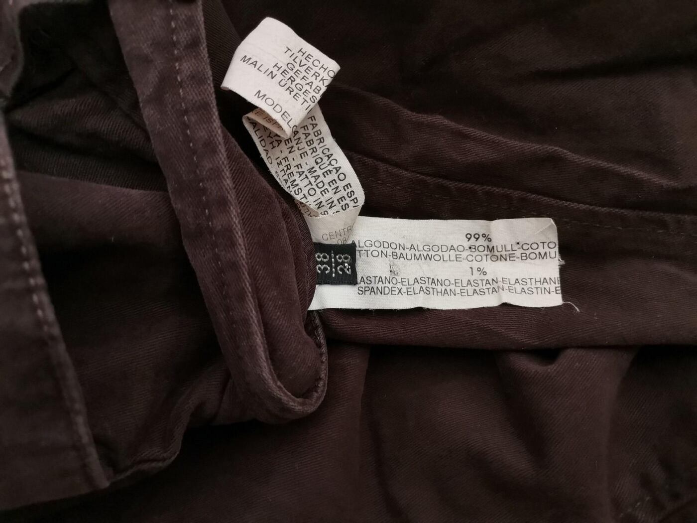 IMG_20210513_135200_r1.jpg Massimo dutti Rozmiar W28 L38 Kolor Brązowy Spodnie Jeansy Materiał Bawełna