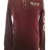 Hollister Rozmiar M Kolor Bordowy Męski Sweter Długi rękaw Materiał Bawełna 100%