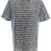 American Eagle Rozmiar XL Kolor Niebieski Pasy Kołnierz Męska Koszula Casual Krótki rękaw Materiał Bawełna 100%