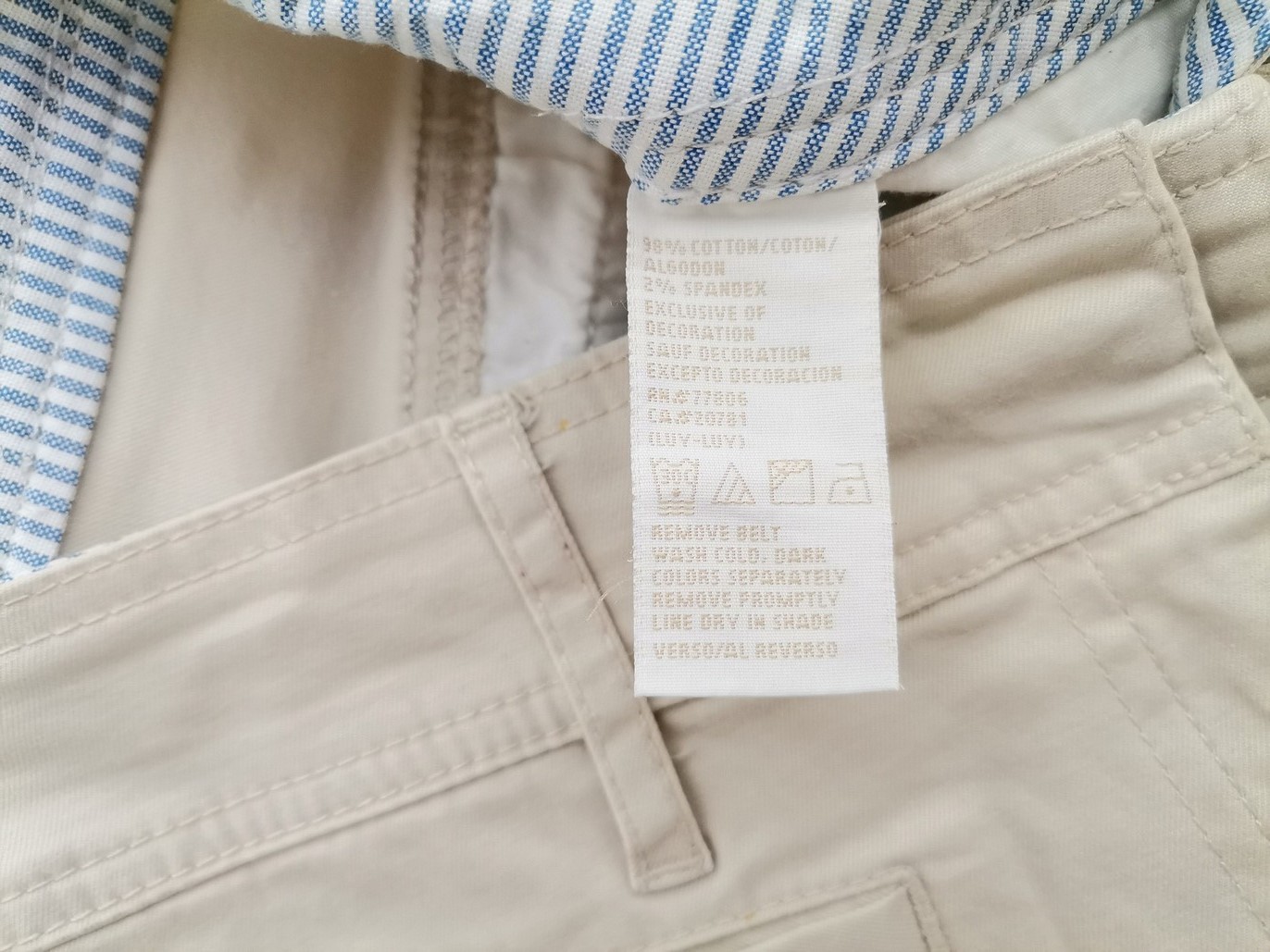 IMG_20210517_130514.jpg Tommy hilfiger Rozmiar 40 Kolor Kremowy Spodnie Eleganckie Materiał Bawełna