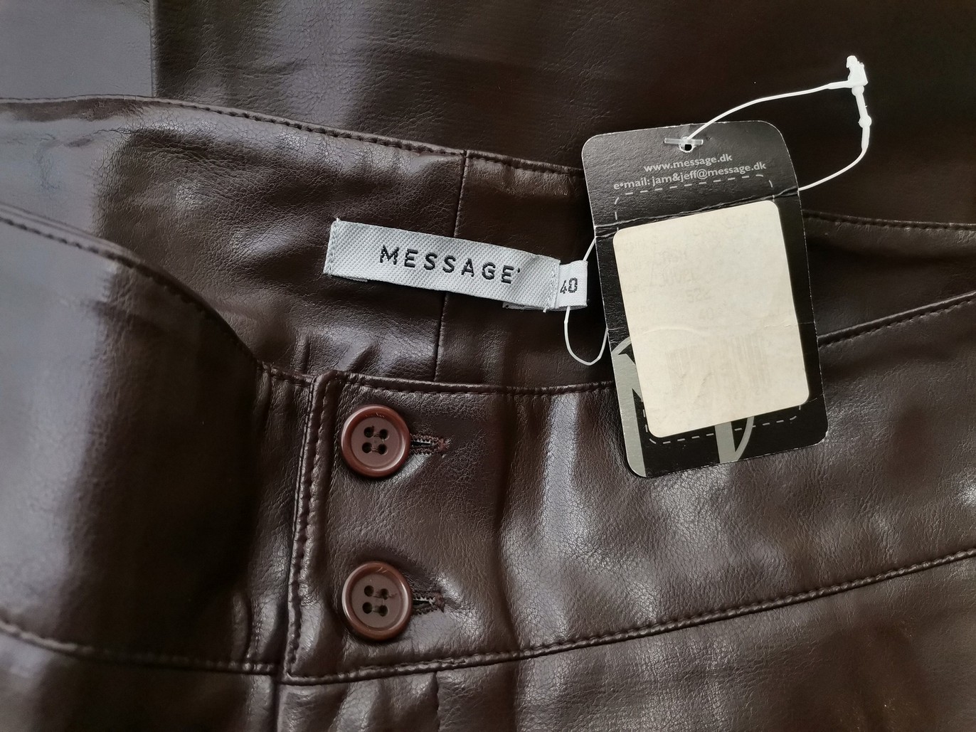 Message Rozmiar 40 Kolor Brązowy Spodnie Eleganckie