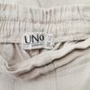 Uno Rozmiar ONE SIZE (34) Kolor Beżowy Spodnie Casual Materiał Len 100%