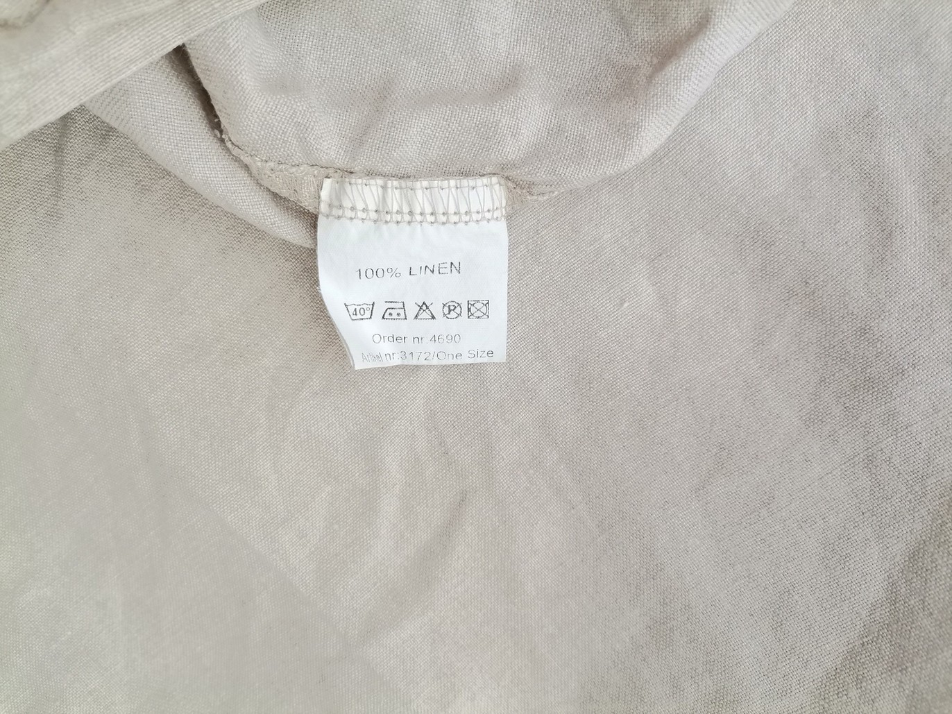 Uno Rozmiar ONE SIZE (34) Kolor Beżowy Spodnie Casual Materiał Len 100%
