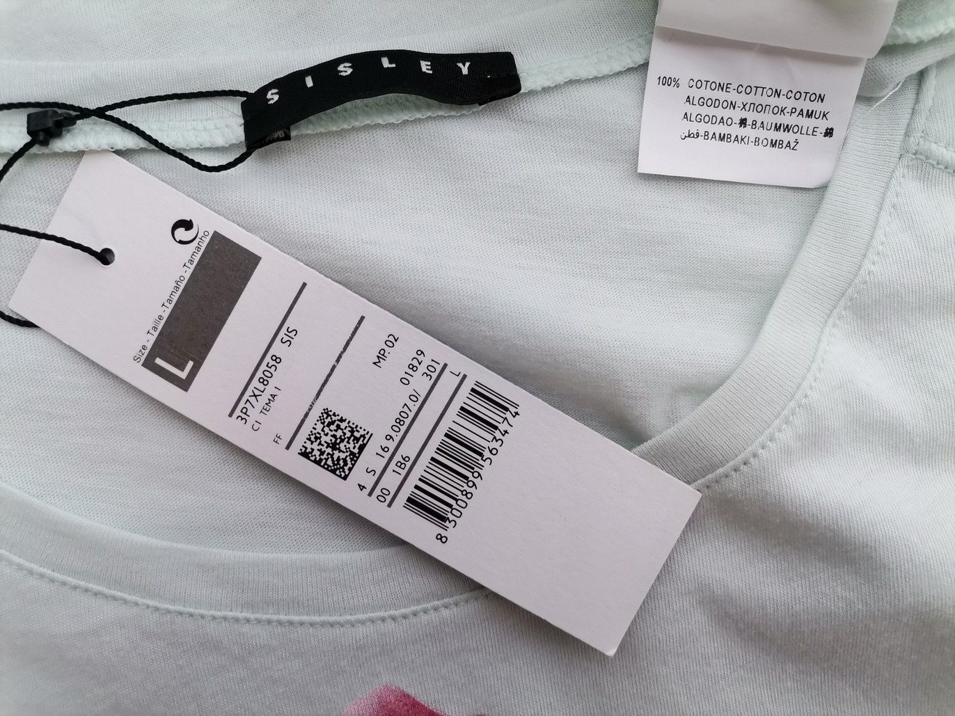 Sisley Rozmiar L Kolor Miętowy Okrągły dekolt Tunika Bluzka Bezrękawnik Materiał Bawełna 100% Sisley Rozmiar L Kolor Miętowy Okrągły dekolt Tunika Bluzka Bezrękawnik Materiał Bawełna 100%