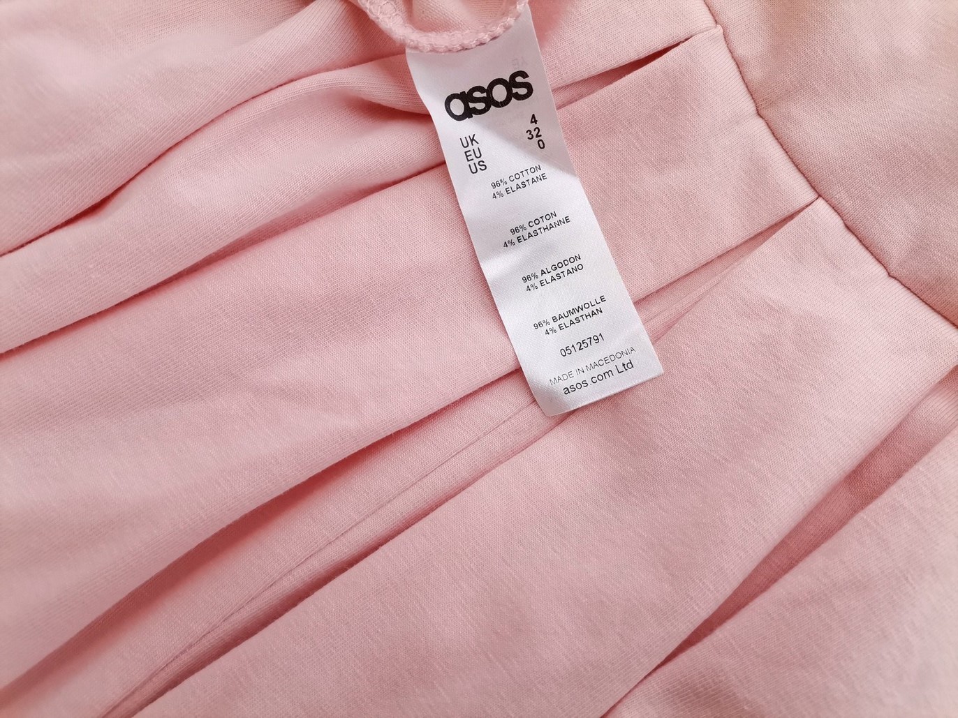 ASOS Rozmiar 4 (32) Kolor Pudrowy Róż Dekolt U Sukienka A-Line Krótki rękaw Midi Materiał Bawełna ASOS Rozmiar 4 (32) Kolor Pudrowy Róż Dekolt U Sukienka A-Line Krótki rękaw Midi Materiał Bawełna