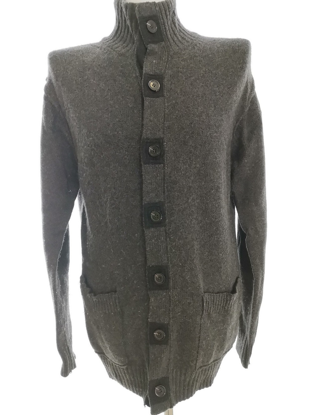 Gant Rozmiar XL Kolor Szary Męski Sweter Rozpinany Długi rękaw Materiał Bawełna