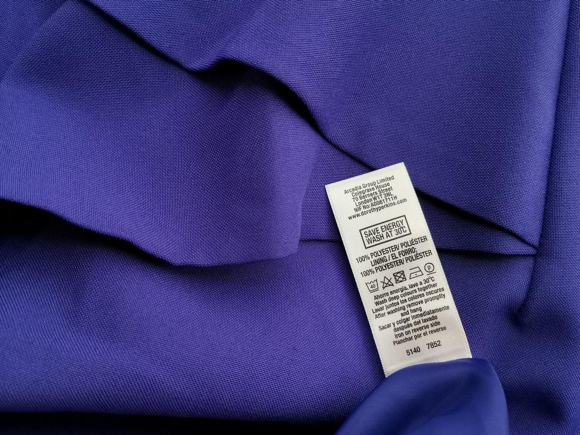 Dorothy perkins Rozmiar 12 (40) Kolor Granatowy Kwadratowy dekolt Sukienka Ołówkowa Krótki rękaw Midi Dorothy perkins Rozmiar 12 (40) Kolor Granatowy Kwadratowy dekolt Sukienka Ołówkowa Krótki rękaw Midi