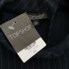 Topshop Rozmiar 42 Kolor Granatowy Pasy Kołnierz Bluzka Rękaw 3/4